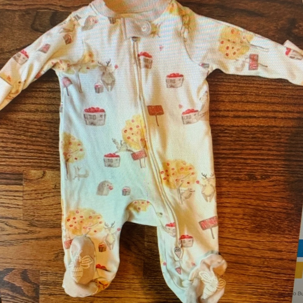 Adorable Cream and Orange Kids One Piece